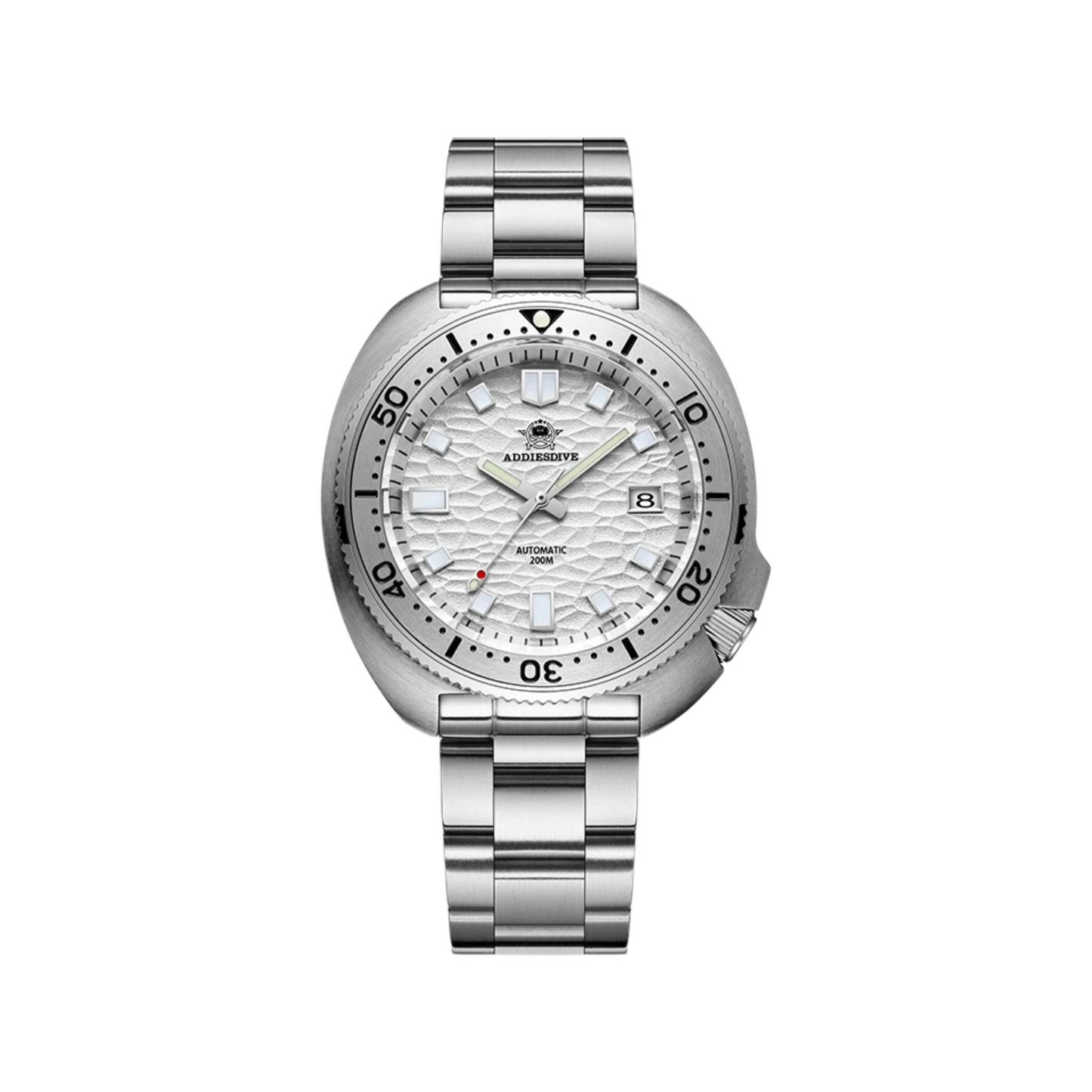 Silver Luxury Automatic Mechanical Watch with Sapphire Crystal