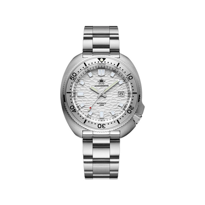 Silver Luxury Automatic Mechanical Watch with Sapphire Crystal