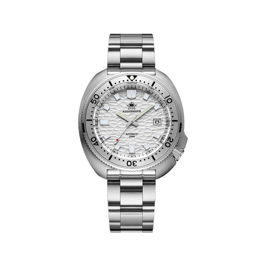 Silver Luxury Automatic Mechanical Watch with Sapphire Crystal