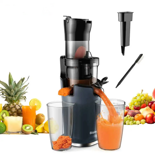 Cold Press Juicer 200W Wide Chute Slow Masticating Extractor