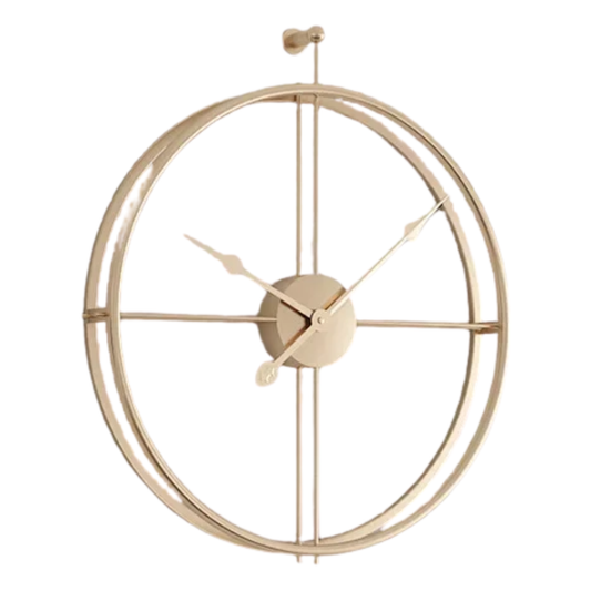 Decorative Wall Clock Modern European Design Gold Needle