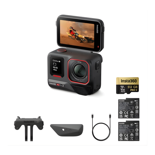 8K 360 Degree Camera with 512GB Memory and Dual Battery