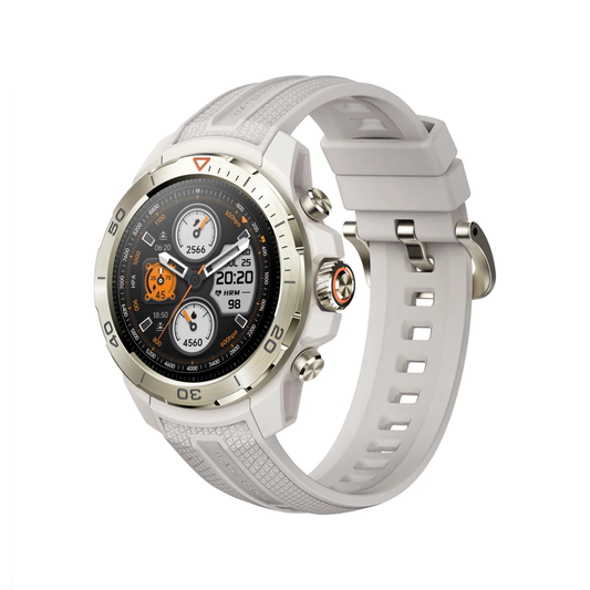 Military Grade GPS Smart Watch Compass Desert White