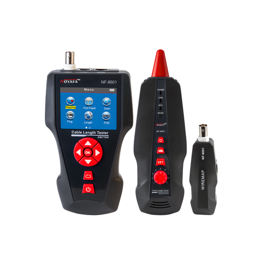 Multifunction Network Cable Tester with PoE and Wire Tracking