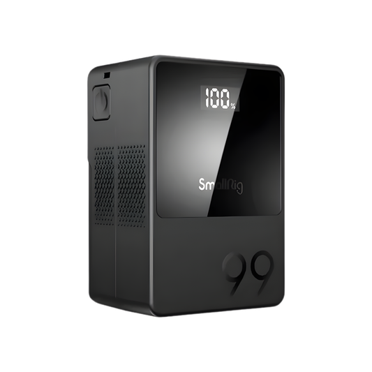 99Wh Mini V-Mount Camera Battery OLED Screen