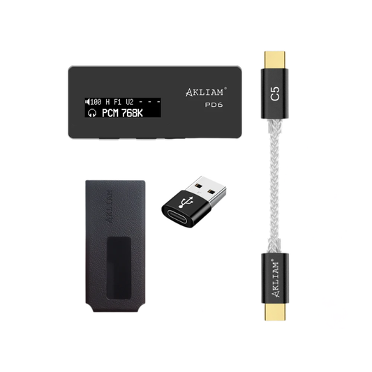 Portable Hi-Res USB DAC Amp with OLED Display