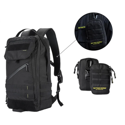 23L Overnighter Backpack with Waterproof 15.6 Laptop Sleeve