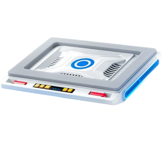Laptop Cooler Stand White Turbo Fan 2A1C USB Hub RGB