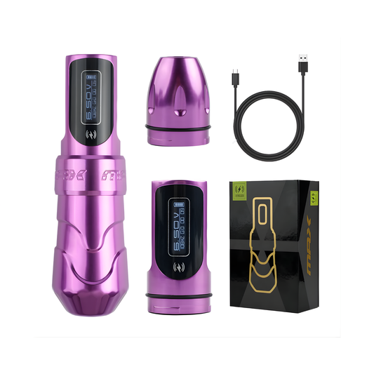 Wireless Tattoo Pen with Dual Batteries 4.0mm Stroke