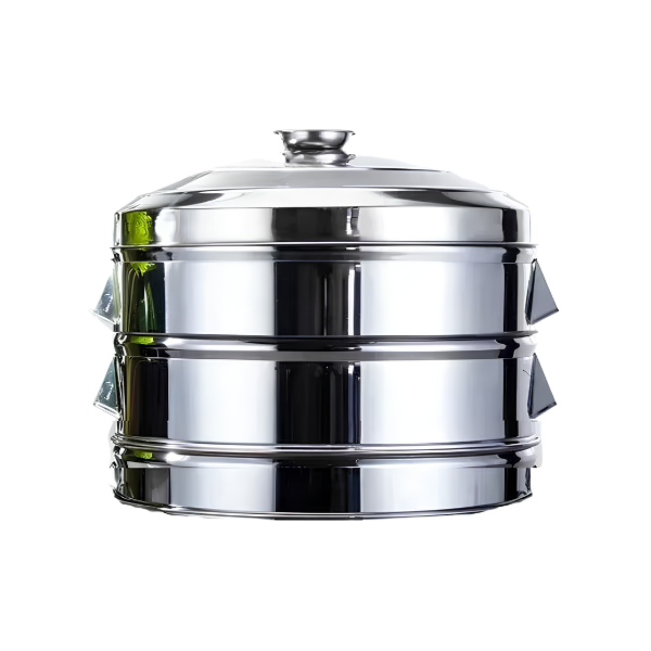Extra Large 52cm Stainless Steel Steamer 2-Tier with Lid