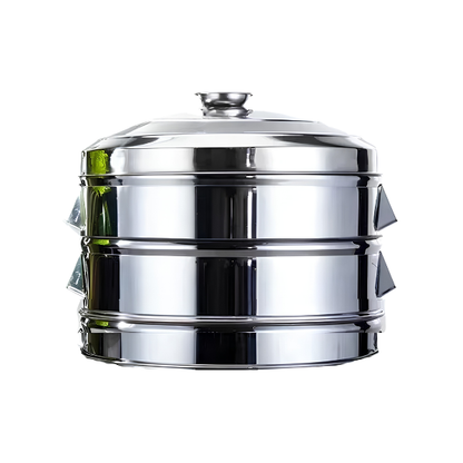 Extra Large 52cm Stainless Steel Steamer 2-Tier with Lid