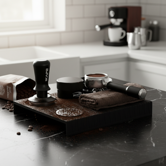 Professional 58.5mm Espresso Tamper Accessories Kit Black