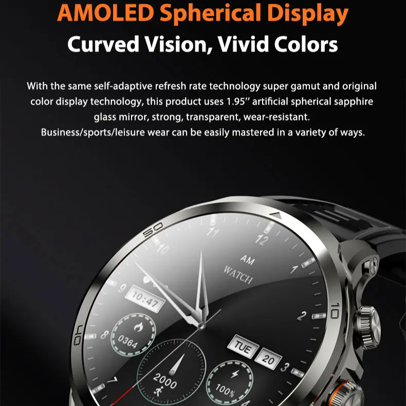 Advanced Android Smart Watch with Large Storage and Health Monitor