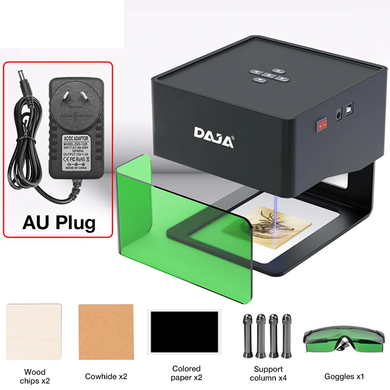Compact Bluetooth Laser Engraving Machine for Wood Leather & Metal