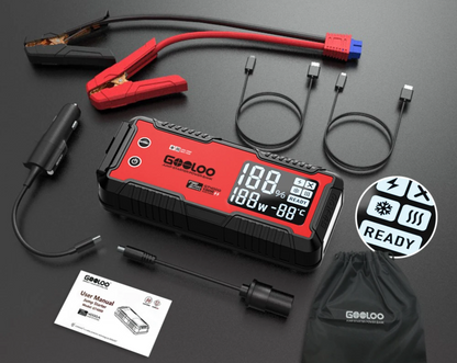 Portable Car Battery Jump Starter and Power Bank