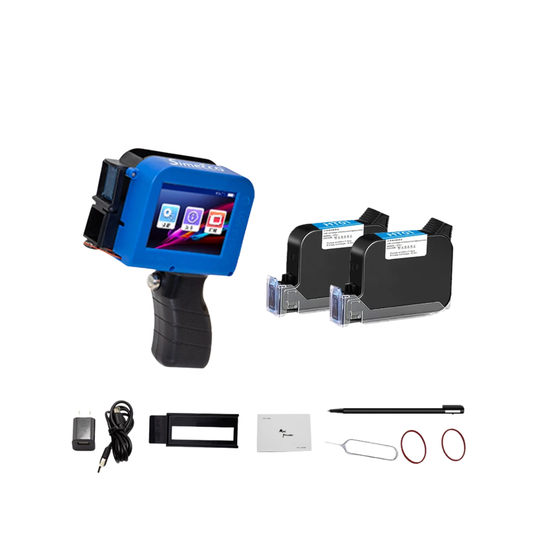 Portable Handheld Inkjet Printer with 2 Cartridges
