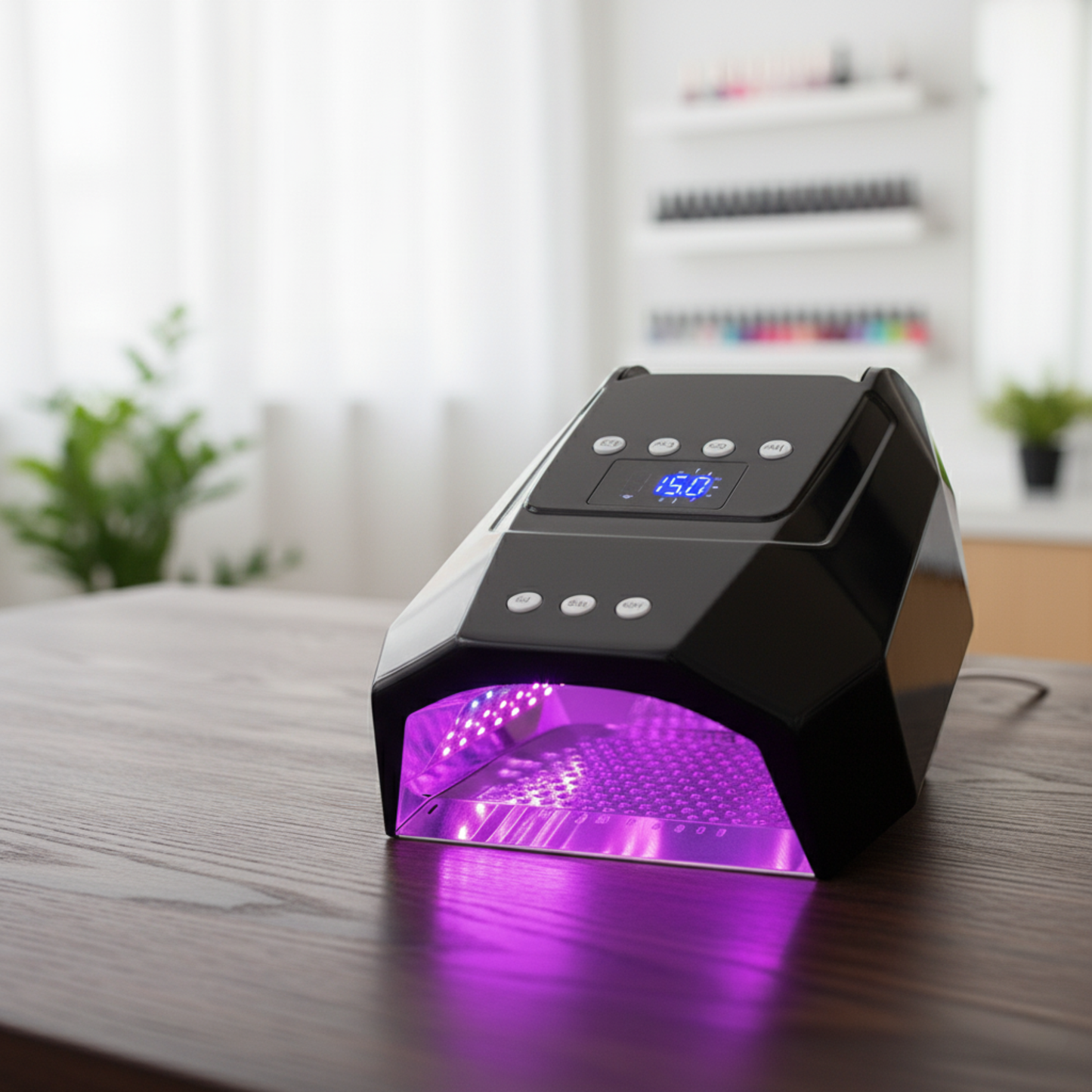 Rechargeable Black UV LED Nail Curing Lamp 96W