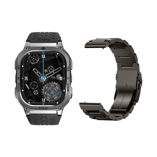 AMOLED Smartwatch with Strap Waterproof Fitness Watch