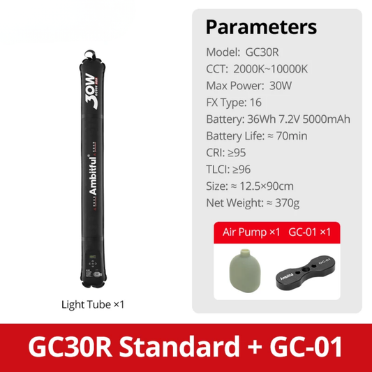 GC30R 30W RGB Portable LED Photography Tube Light