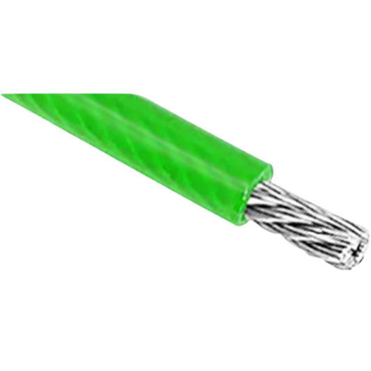 Green Plastic Coated Stainless Cable 50m 6mm