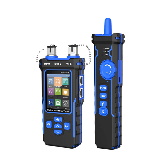 LCD Network Cable Tester with Wiremap PoE and Length Meter