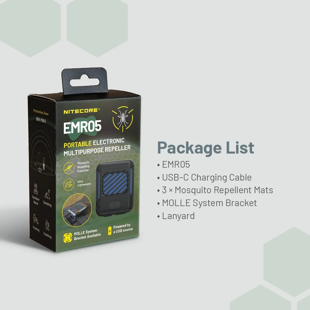 Compact Rechargeable Bug Repeller for Camping and Home Use