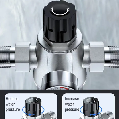 Adjustable 3/4–1" Backwash Sediment Water Filter with Gauge
