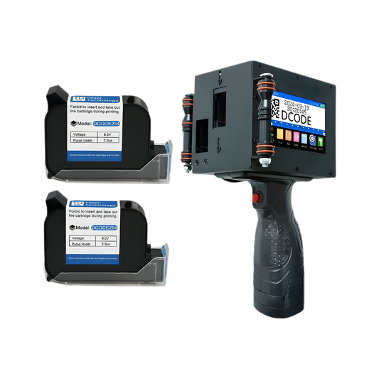 Portable Handheld Thermal Inkjet Printer with 2 Inks