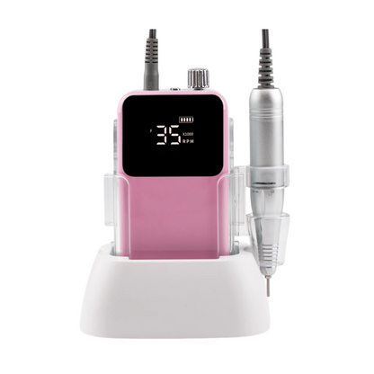 Professional Pink Electric Nail File 35000RPM Desktop Pedicure Tool