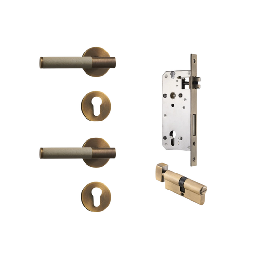Modern Brass Black-Grey Lever for Bedroom & Bath