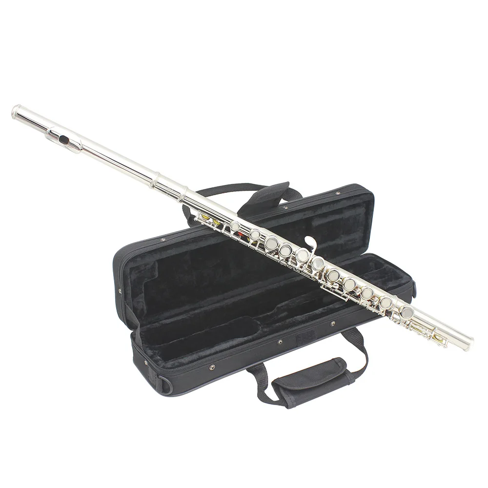Professional Concert Flute C Key with Cleaning Kit
