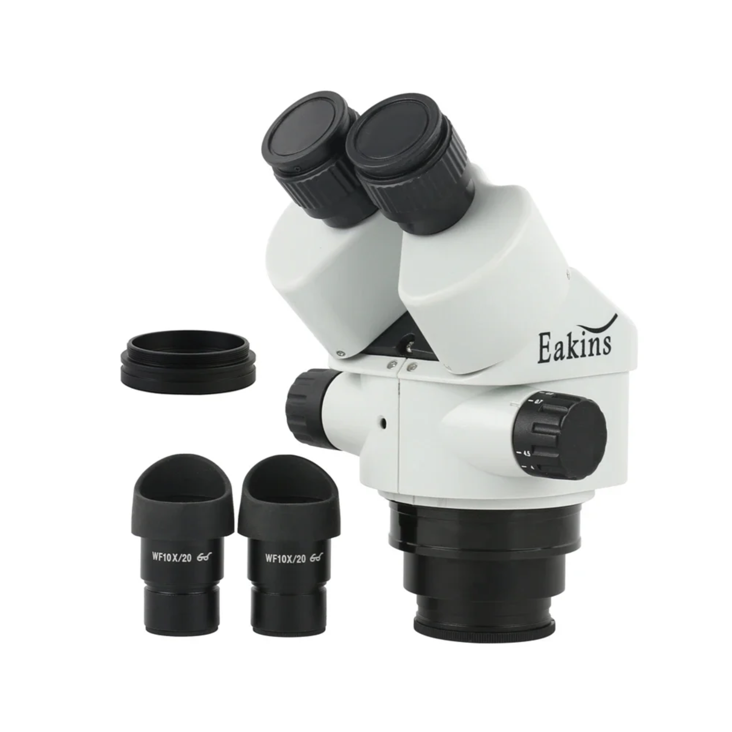 Adjustable White Binocular Microscope 7 to 45X for Detailed Work