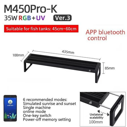 Smart RGB UV Aquarium LED Grow Light Bluetooth