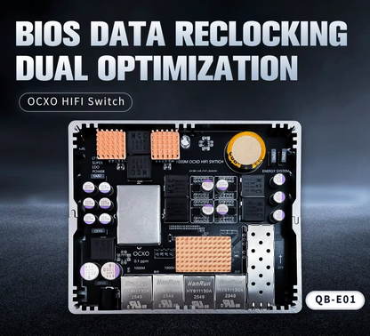 Precision OCXO Audio Switching Device for HiFi Systems