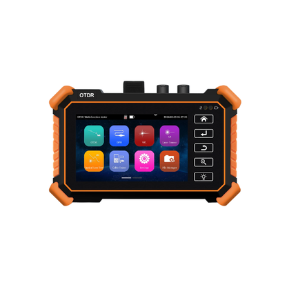 Portable 4 Inch OTDR Fiber Optic Tester 1550nm 24dB OPM VFL