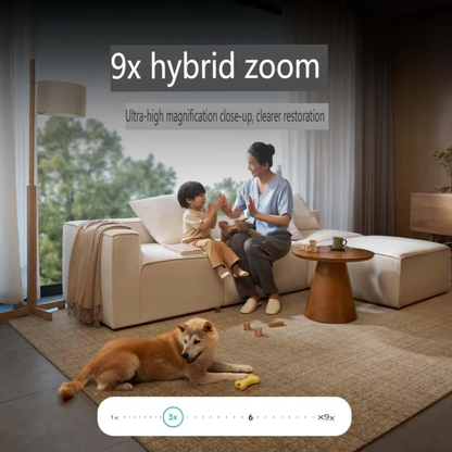 Smart Home Camera 9X Zoom with AI Tracking 128GB Storage
