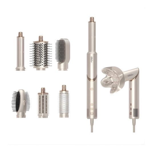 8in1 Hot Air Hair Dryer Brush Auto Curler