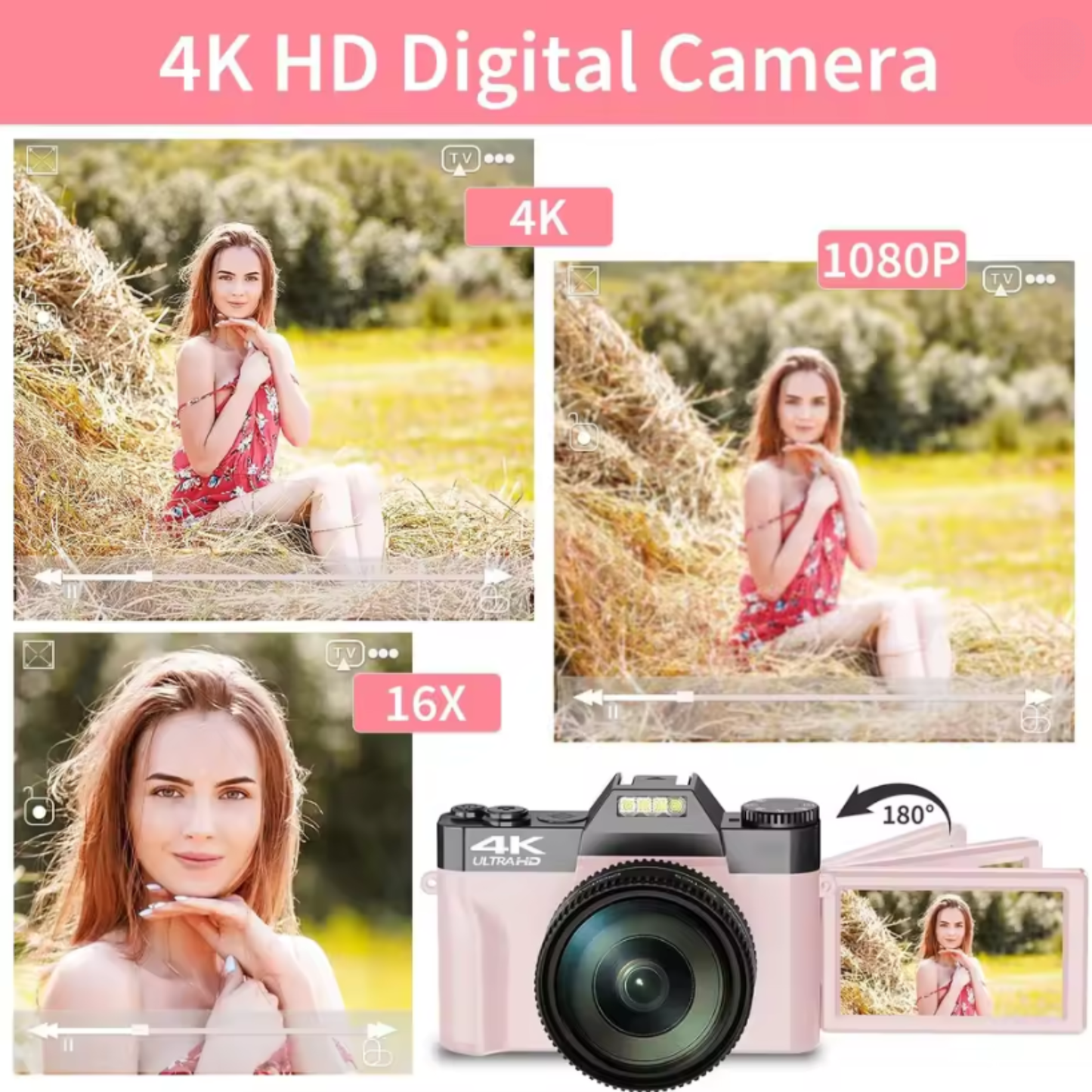 Photography and Video Camera 48MP 64GB Storage