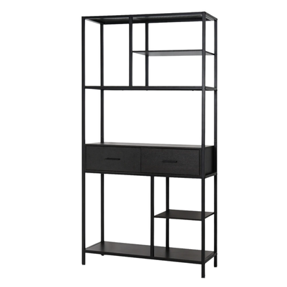 Tall Display Bookshelf Cabinet for Living Room Office