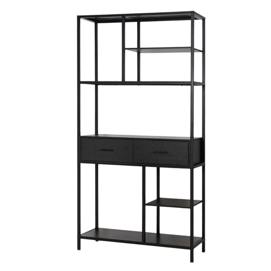 Tall Display Bookshelf Cabinet for Living Room Office