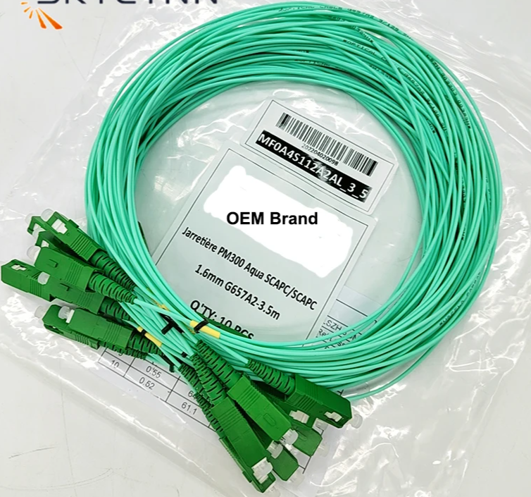 100PCS 3.5m SC/APC Fiber Optic Patch Cable G657A2