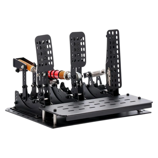 3-Pedal Racing Simulator Set with Sturdy Baseplate