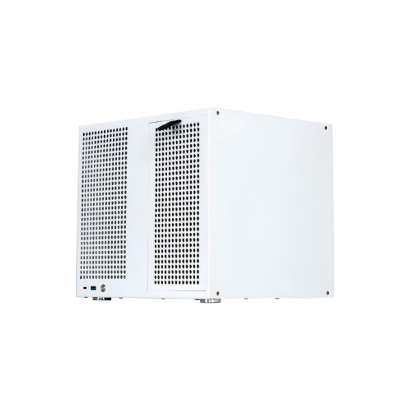 White 8-Bay NAS Case MATX Full-Height PCIe