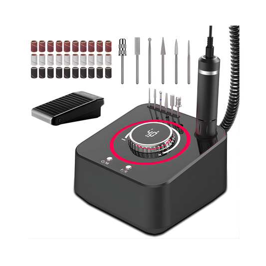 Professional 40000RPM Desktop Nail Sander for Manicure Black