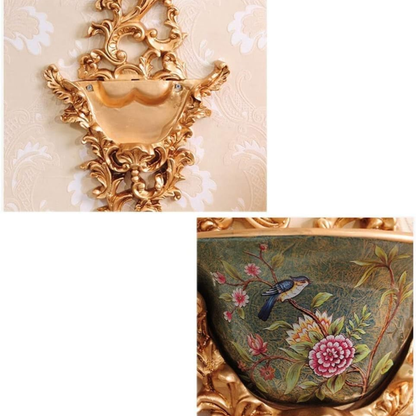 Resin Wall Hanging Flower Vase Home Decoration Ornament