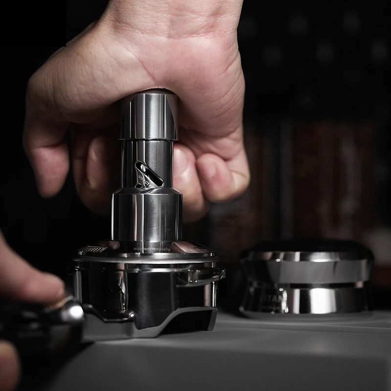 51mm Spring Loaded Espresso Tamper 30lb Stainless Steel