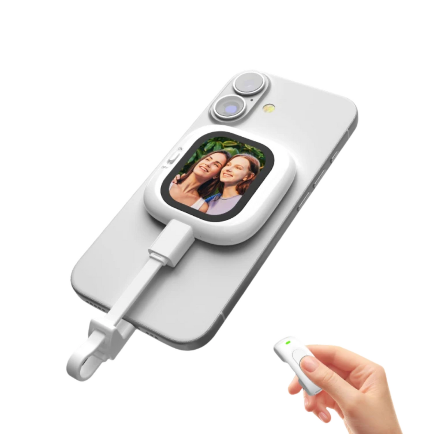 Mini Magnetic Selfie Monitor with AMOLED Screen and Remote