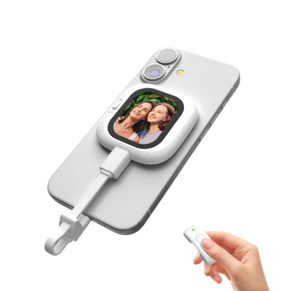 Mini Magnetic Selfie Monitor with AMOLED Screen and Remote