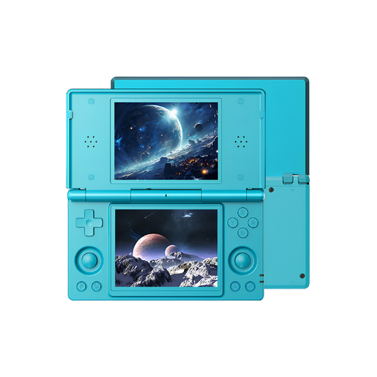 Portable Dual Screen Game Console 4 Inch WiFi Turquoise Blue