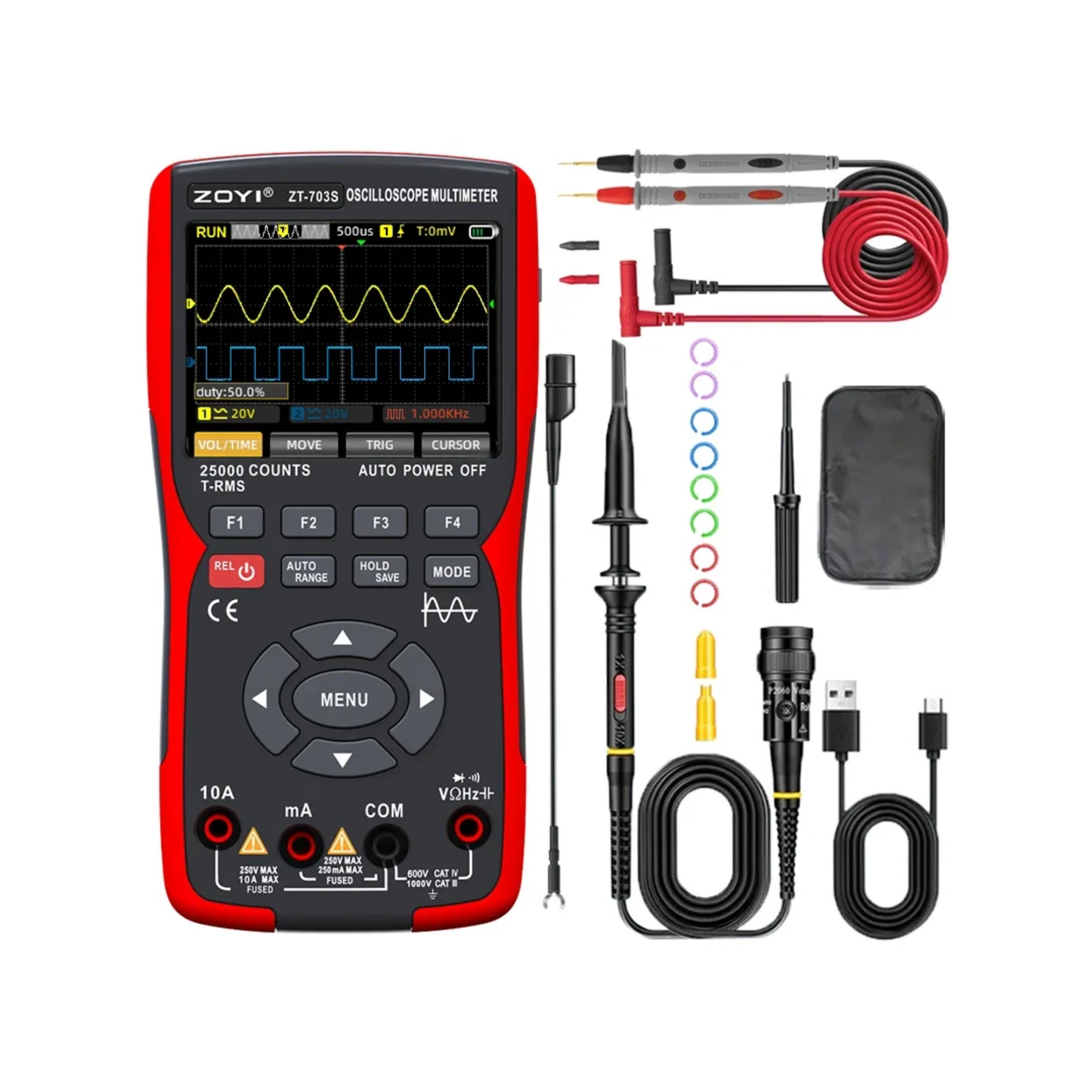325-703 3-in-1 Automotive Oscilloscope with Multimeter & Generator